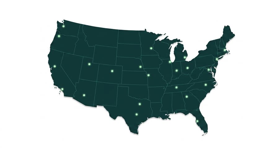 United States coverage map